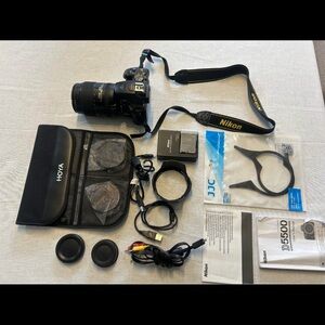 Nikon Black DSLR Camera with Accessories